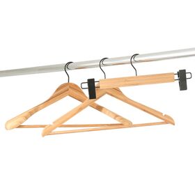 Bambus-Kleiderbügel aus Holz im Großhandel, Bestseller-Kleiderbügel mit Schulterrillen, Bambus-Kleiderbügel für Zuhause und Hotel