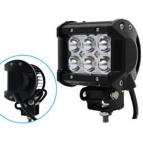 4 inch Red LED Light Pod Spot Driving Fog Light 18W Off Road Fishing Hunting Emergency Safety Signal Deck Trailer Hunting Light