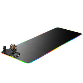 Wholesale 15W 3 in 1 Wireless Charging Mouse Pad Custom Mouse Pad RGB Luminous Gaming Pad Leather Gaming Mouse Pad