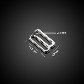 Custom Zinc Alloy Hardware for Lingerie & Garments - Fine Polish Electroplating - Sizes Colors