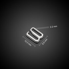 Fine Polished Electroplated Zinc Alloy Clothing Hardware - Customizable Size and Color