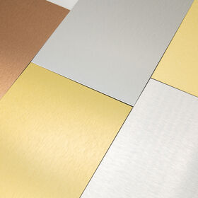 ALUDONG Brushed /Golden/Copper Finish Silver Aluminum Composite Panel