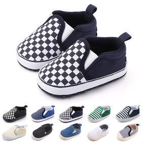 Nouveau bambin premier marcheur nouveau-né garçons printemps chaud et antidérapant sport classique chaussures de toile à semelle souple chaussures décontractées