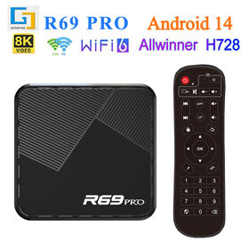 Nouvelle Box TV 8K H728 Octa Core 4GB RAM 32GB ROM Android 14 avec Télécommande pour Abonnement IPTV 2025