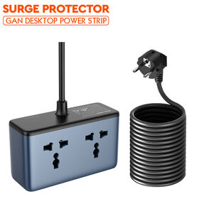 LDNIO SC1 شريط طاقة USB بسعر الجملة مع منافذ EU/UK/US ومنفذ شحن USB واحد ومنفذ شحن من النوع C - مقبس تمديد الطاقة