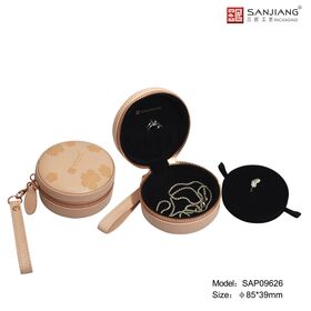 MINI caja de joyería de la PU conveniente para almacenar los anillos, las pulseras y el collar