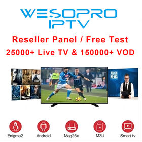 Servidor IPTV WESOPRO MÁS POPULAR Holandés Italia España Reino Unido Francia Suscripción IPTV de 12 meses IPTV al por mayor Servidor IPTV M3u para Fire TV
