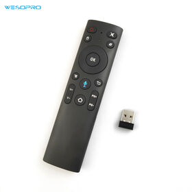 Q5+ Télécommande Air Mouse Vocale 2.4G Sans Fil avec Fonction d'Apprentissage IR pour Box TV Intelligente / Abonnement IPTV