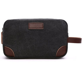 ODM Popular Durable Handle Canvas travel toiletries bags man toiletry bag leather toiletry bag men's hanging toiletry bag