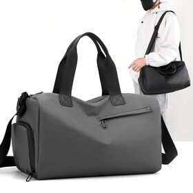 Bolsas de gimnasio deportivas impermeables y personalizables para fitness y danza, equipaje de viaje, bolsa de lona con compartimento para zapatos y separación húmedo/seco