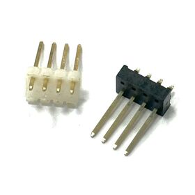 Precision 4-Pin Straight Pin Terminal Block Stamping Parts Pin Header Connector Pin with Insulated Plastic Housing