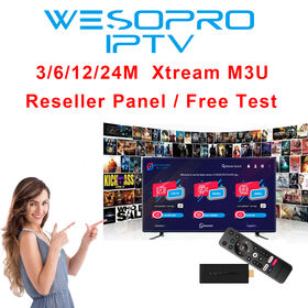 Teste Gratuito de IPTV 24 horas, Subscrição IPTV M3u, código Xtream, Umetvpro IPTV 12 meses para Suécia, Noruega, África do Sul, Finlândia, Países Árabes
