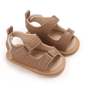 Sandales polyvalentes pour femmes Nouveau mode polyvalent PU sandales plates supérieures