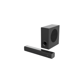 Soundbar com Fio de 400 mm, 90 W, Sistema de 2.1 Canais com Entrada Óptica e Controle Remoto para Uso Doméstico