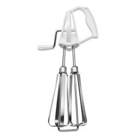 Rotary Hand Whip Whisk Stainless Steel Egg Beater Kitchen Cooking Tool