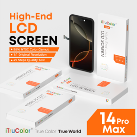 شاشات LCD لهاتف iPhone 14 PRO MAX - شاشة لمس سلسة، حساسية عالية، لوحة استبدال OEM