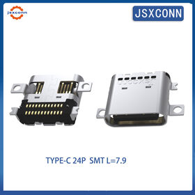 JSXCONN USB Type C 24Pin SMT L=7.9 On-Board Connector, Factory Direct Sale, Quality Guaranteed