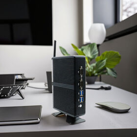 Mini PC Eglobal Intel Core i3 5005U i5 4200U 4200Y Basse Consommation, 8Go DDR3L, SSD MSATA 128Go, 4x USB 3.0, 2x LAN, Double Écran, Mini Ordinateur