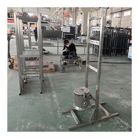 Estructura de soporte de suelo de aluminio y acero inoxidable a medida para pantalla LED, estante de exhibición de pared LED, producción de chapa metálica y soldadura de metal
