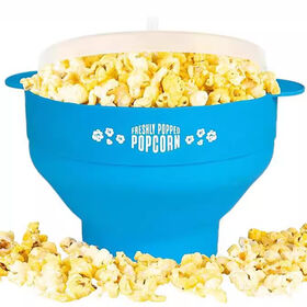 Wiederverwendbare Mikrowellen-Popcorn-Schüssel aus Silikon mit Deckel für die Küche zu Hause