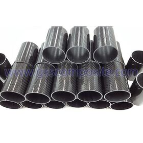 Tubos de fibra de carbono 3K de alta resistencia, ligeros, de diámetro personalizado y arandelas para productos deportivos al aire libre