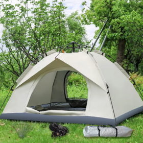 Barracas de Camping para 2-4 Pessoas Impermeável À Prova de Chuva Familiar Dobrável Automática para Camping ao Ar Livre