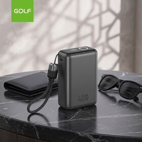 10000mAh Wholesale Price Power Bank PD 41W LCD Digital Display OEM Portable Mini Polymer Battery Chargers Built in Cable Laptop