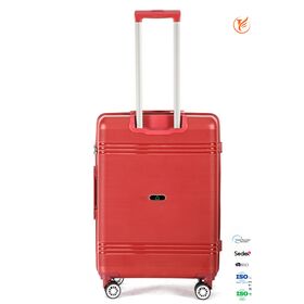 Travelnota Cherry Red Traveler: Chic Luggage for Your Next Getaway with TSA lock and USB charge.