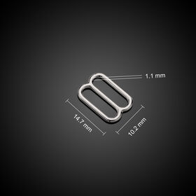 High Quality Zinc Alloy Rectangular Strap Adjuster | Fine Polished Bra & Lingerie Hardware | Victoriais Secret Supplier