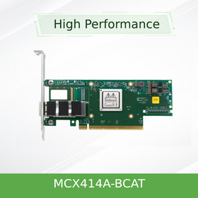 بطاقة شبكة Mellanox ConnectX-4 EN MCX414A-BCAT ثنائية المنفذ 25 جيجابت إيثرنت SFP28 PCIe للبيع بالجملة لخدمات السحابة الافتراضية
