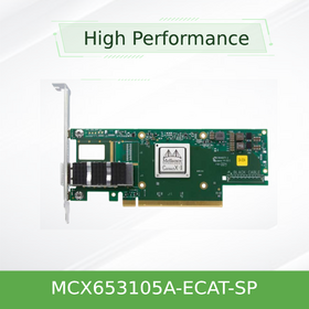 Nueva Tarjeta de Red Mellanox MCX653105A-ECAT-SP Original de Un Solo Puerto 100G InfiniBand Ethernet PCIe 4.0 para IA HPC