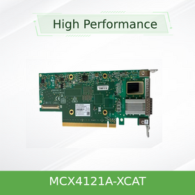 بطاقة شبكة ميلانوكس كونكت إكس-4 MCX4121A-XCAT أحادية المنفذ 40G 56G QSFP28 PCIe عالية السرعة لتسريع تخزين البيانات
