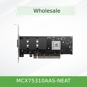 بطاقة شبكة PCIe Mellanox MCX75310AAS-NEAT ConnectX-7 VPI ثنائية المنفذ 200G 400G للبيع بالجملة لمجموعة HPC واسعة النطاق