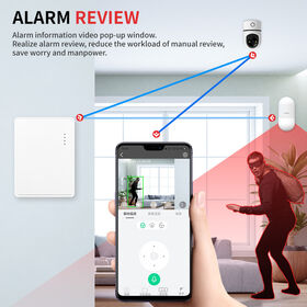 Systèmes d'alarme intelligents du réseau WiFi/4G de système d'alarme de sécurité industrielle avec la caméra d'IP