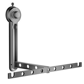 Foldable Wall Clothing Rack with Suction Cup Hanger for Drying Clothes