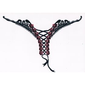 String tendance et sexy avec tissu brodé en dentelle en gros