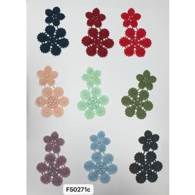 Dentelle fleurie colorée DIY pour vêtements de mariée et de maison