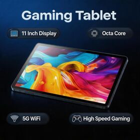 Tablette 11", Android 15 (2025) avec Processeur Octa-Core, 8 Go + 128 Go, Grand Écran HD IPS, WiFi 6 & BT5.0, Support GMS