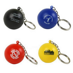 Llavero de Balón Personalizado de PU Anti-Estrés / Alivia Estrés / Juguete Anti-Estrés con Logo