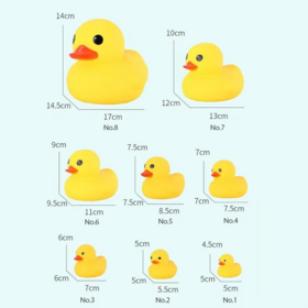 Duck Floating Water Kneading Toy Ornaments Vinyl Halloween Yellow Duck Party Gift Plastic Car Ornaments