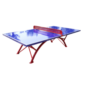 Weatherproof SMC Ping Pong Table with Anti-Glare Surface, Foldable Design for Home and Recreational Use