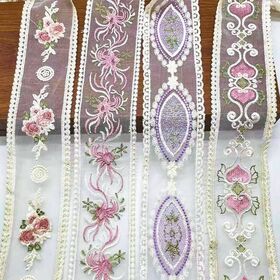Ruban Garniture En Dentelle Florale Perlée Style Vintage Ruban Garniture En Dentelle Florale Perlée Style Vintage