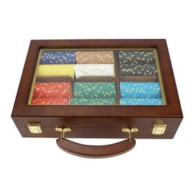 High Quality Wooden Products Manufacturer-Custom Wooden Box for Poker Chips Set-Wooden Poker Chip Case-Wooden Poker Chips Box Work