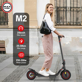 Maxwheel الشركة المصنعة مخزون 250-350 واط 36 فولت 5.2-10 أمبير 8.5 بوصة سكوتر M2 للبالغين قابل للطي محمول سكوتر كهربائي رخيص مع تطبيق