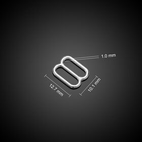 High Quality Zinc Alloy Figure 8 Strap Adjuster | Polished & Electroplated Hardware for Bra, Lingerie, Bikini & Intimates