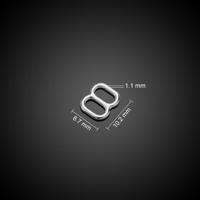 Premium Zinc Alloy 8 Shape Strap Slider | Fine Polished & Plated Buckle for Bra, Lingerie, Swimwear & Sexy Underwear Straps