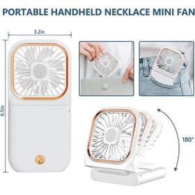 Compact Foldable Handheld Fan with USB Charging, Low Noise & Integrated Phone Holder, Multiple Use for outdoor home office