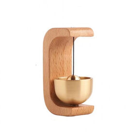 Magnetic Wooden Doorbell with Zen Chime Decorative Sound for Home Business