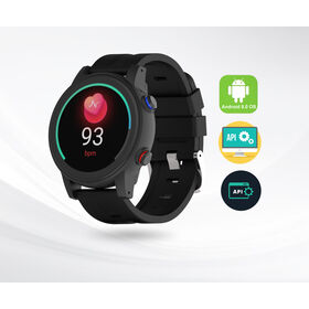 Montre Connectée 4G GPS LTE pour Personnes Âgées L23 avec Alerte SOS, Fréquence Cardiaque, Oxygène Sanguin, Température Corporelle, Géo-clôture et Traqueur d'Alarme SOS