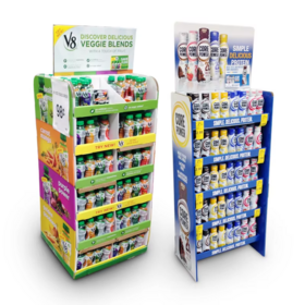 Estante de exhibición de productos POP personalizado para tienda minorista
